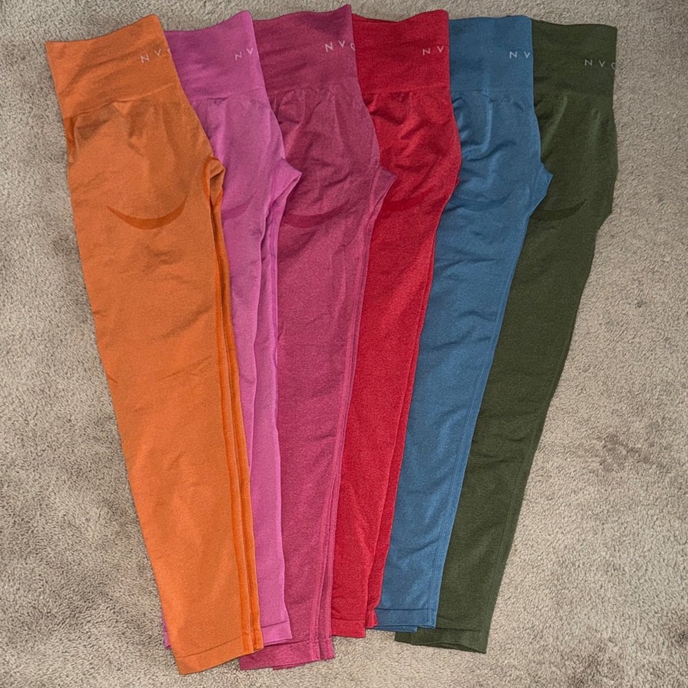 NVGTN Women's Leggings - Orange, Pink, Red, Blue, Green